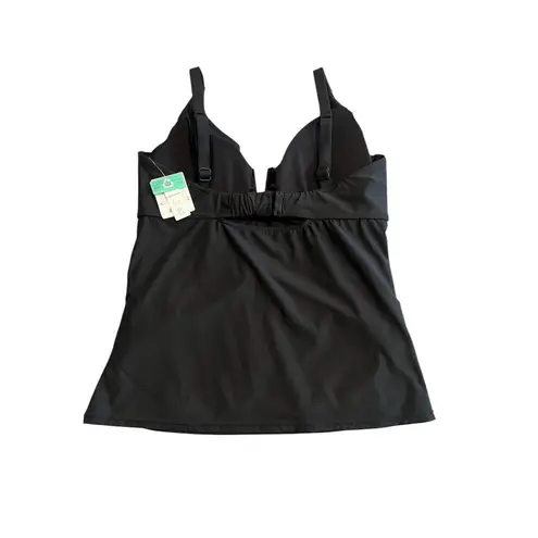 Sunset Tankini Women's M Black Bikini Swim Top Two
