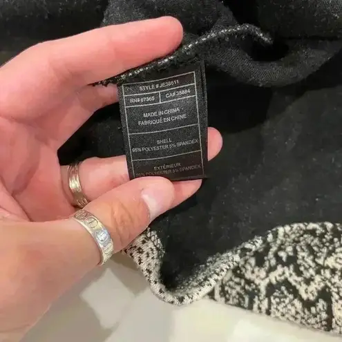 JACK Midi A-Line Snakeskin Tank Dress Sleeveless Round Neck Tan/Black Womens Med