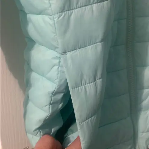 Lands' End  Women's Aqua Puffer Jacket