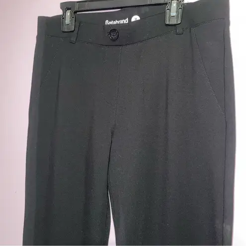 Betabrand Two-Pocket DPYP Dress Pant Yoga Pant Bootcut Women M Long Office Black