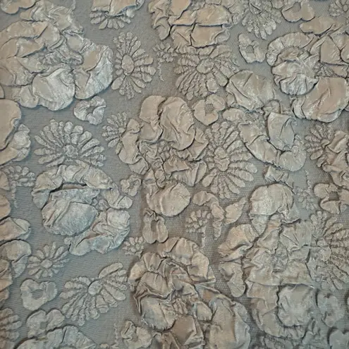 Ganni Pattern Beaded Jacquard Floral Top Sky Blue Sz 38/6 NWT Style F8022