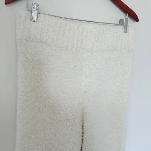 SKIMS Teddy Lounge Knit Pants Bone White Sherpa Boucle Stretchy Winter Sz L/XL
