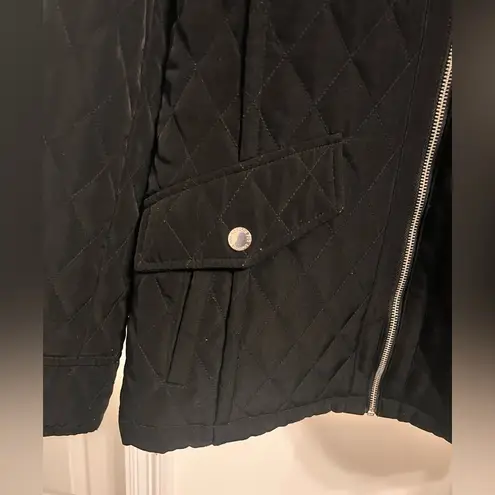 London Fog  Quilted Black Jacket