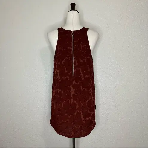 Wilfred Aritzia Silk Blend Rusty Red Sevres Blouse Top