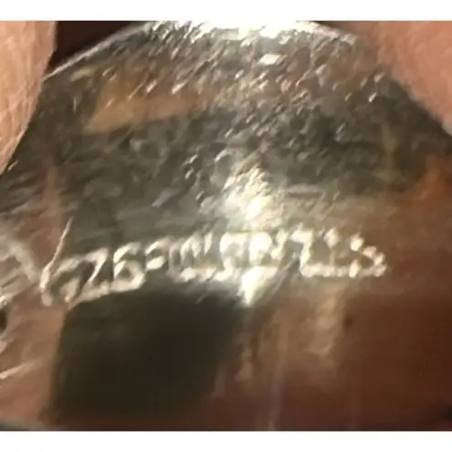 Beautiful Vintage Thailand Sterling Silver Etched Dome Ring Size 7.5