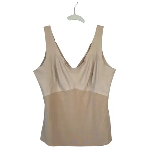 HONEYLOVE Liftwear Shaper Tank Top Shapewear Wide Straps Sand Cream Plus Size 2x Tan