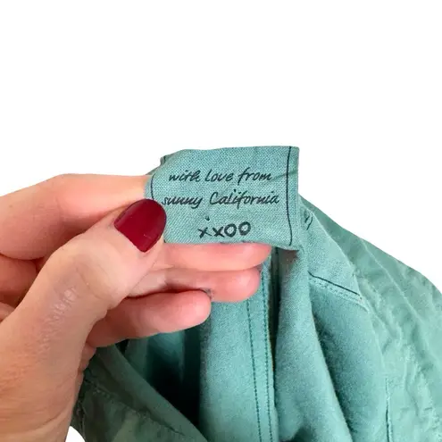 Frank & Eileen  Barry Featherweight Cotton Voile Button Up Shirt in Moss Green