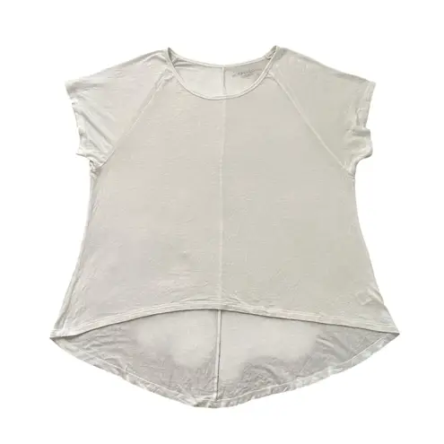 Beyond Yoga white short sleeve hi-low tee size M