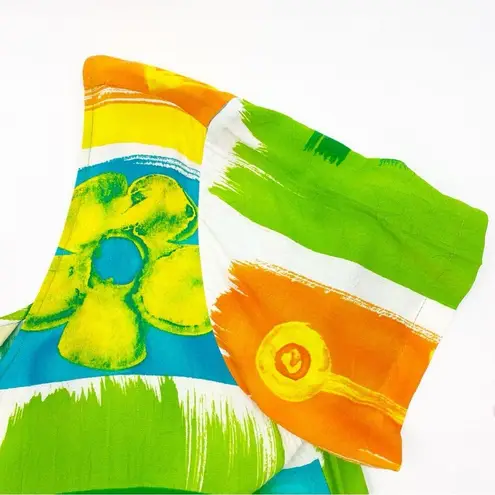 Jams World Vintage Hattie Drop Waist Ruffle Hawaiian Aloha Dress Floral Icon