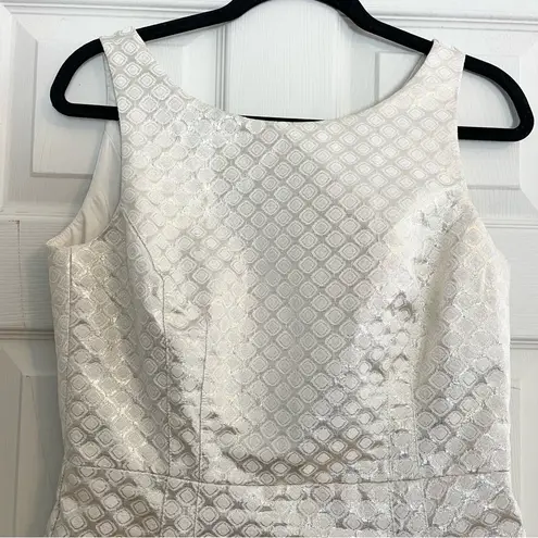 Dalia Womens 6 Gold Textured Sleeveless Dress Tailored Formal Classy Elegant