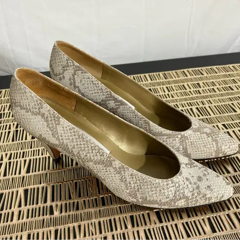 Evan Picone Vintage Evan‎ Picone Snakeskin Pumps Size 9