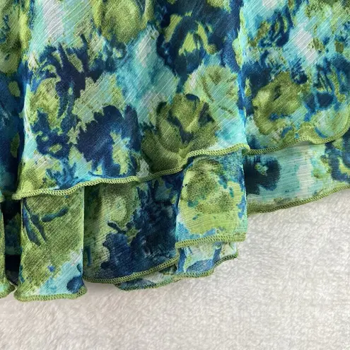 Elementz VTG Y2k PXL Petite XL Skirt Floral Slip Fairy Whimsy Bella Swan Ruffle Coquette