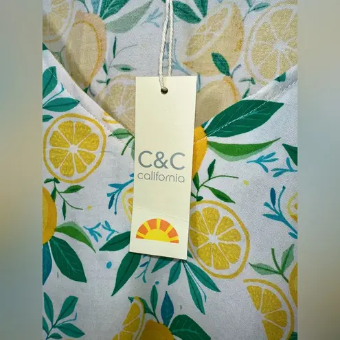 C&C California NWT C & C CALIFORNIA Short-Sleeved Lemon-Themed Shirt - 1X