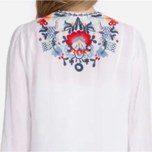 Johnny Was heavily embroidered Bisma blouse NWT