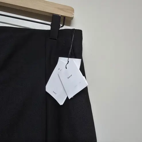 Sandro Hodei Culottes Pants 40 EU 8 US Black Pleated Cropped Wide Leg