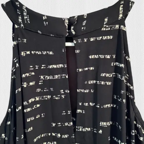 Veronica M Black & White Shoulder Cut Out Sheath Dress Sz Small