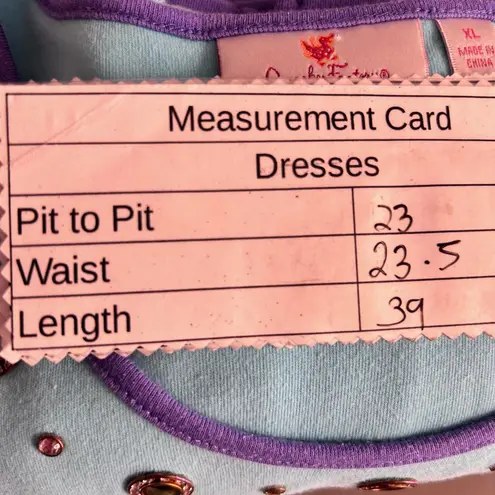 Quacker Factory Sleep Dress XL Blue