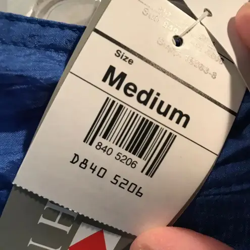 Windbreaker Jogging Track Nylon Jacket Colorblock French Navy Vintage 80s 90s Size M