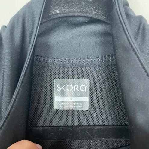 Skora Woman's Sz S Black Full Zip Long Sleeve Athletic Jacket Thumb Holes - Image 3