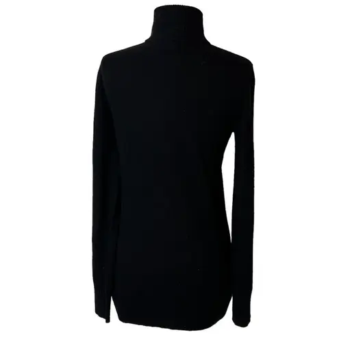 Tory Burch  black high neck zip sweater sz S