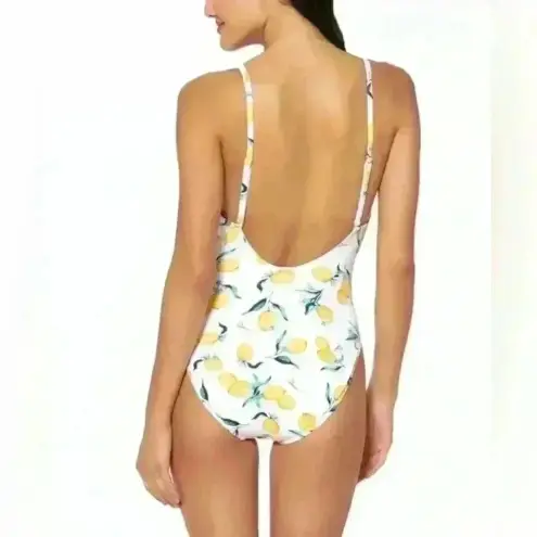 Jessica Simpson  LEMONS Nice Lemons‎ Tie-Waist One-Piece Swimsuit Size M