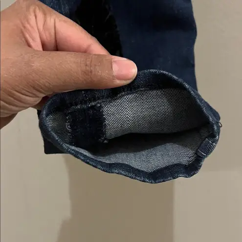 McGuire Denim Anthropologie McGuire Newton Skinny Dark Wash Denim Velvet Bow Jeans Size 27