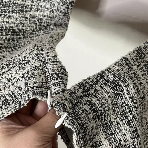 Sachin + Babi Womens Flat Front Dress Pants Size 4 Cream Black Tweed Pockets