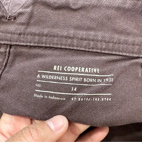 REI Women’s Trailsmith Shorts 4” High Rise Outdoor Hiking Camping in Brown 14