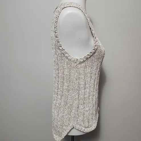 Ellen Tracy Sand Marled Crewneck Sweater Tank Size Medium