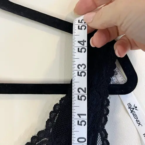 Contessa Di Roma Black Lace Satin Nightgown large Dark Fairy Slipdress 90s