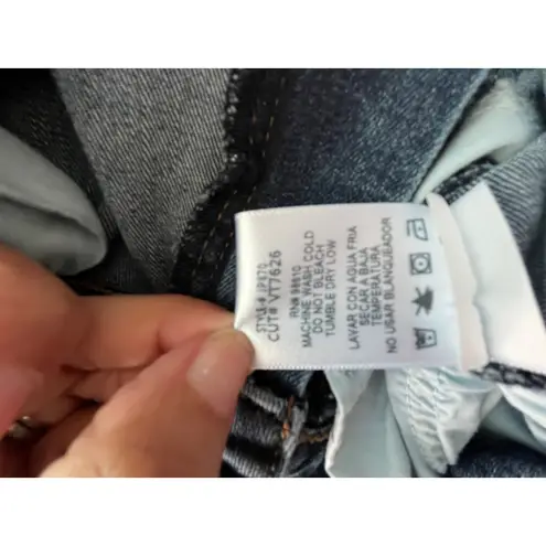 Just USA Dark Wash Distressed Ripped Skinny Jeans Denim Size 29