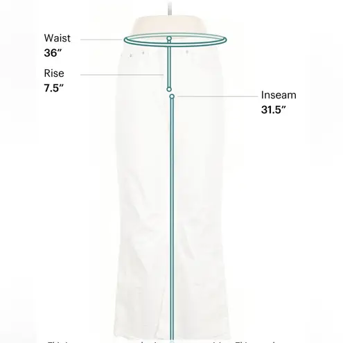 ARITZIA x Denim Forum The Twiggy 60's High Rise Flare Size 32 White