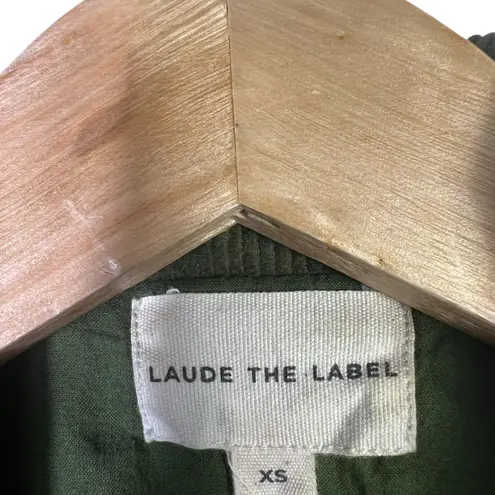 Laude The Label Birkin Blazer Womens XS Green 100% Cotton Corduroy Heritage