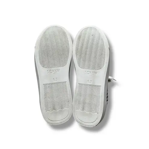 J. Crew Black White Houndstooth Checker Road Trip Tennis Shoes Sneakers 6.5