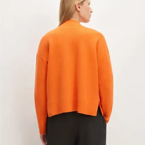 Everlane  Small Orange The Good Merino Wool Cardigan