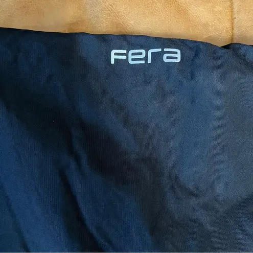 FERA Perfect Fit Black Ski Snow Pants Size 6 Short Velcro Zipped Pockets Fleece