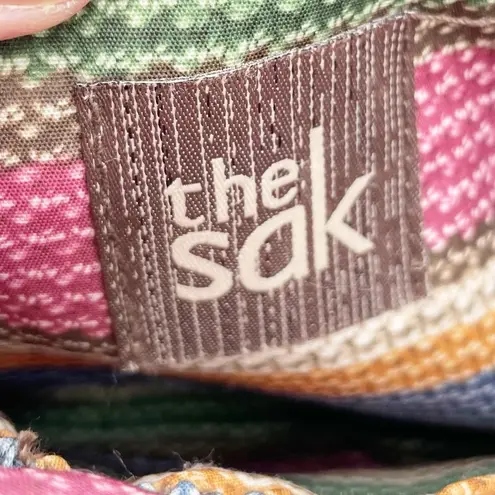 The Sak Charleston Leather Demi Clutch Crossbody Bag Black Onyx Pleated Purse