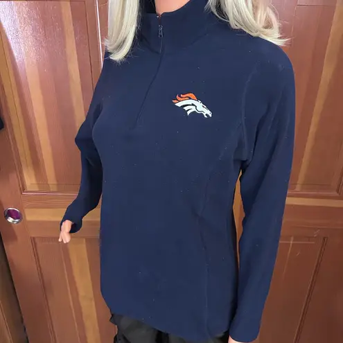 Denver Broncos navy blue pullover fleece