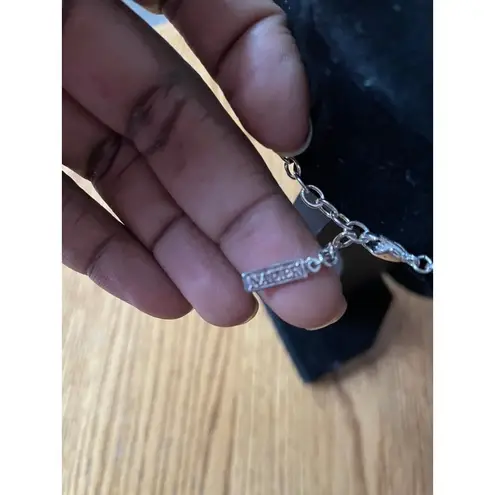 Napier Metallic Silver Beads & Pearl Necklace