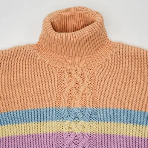 IZOD Pastel Rainbow Turtleneck Sweater