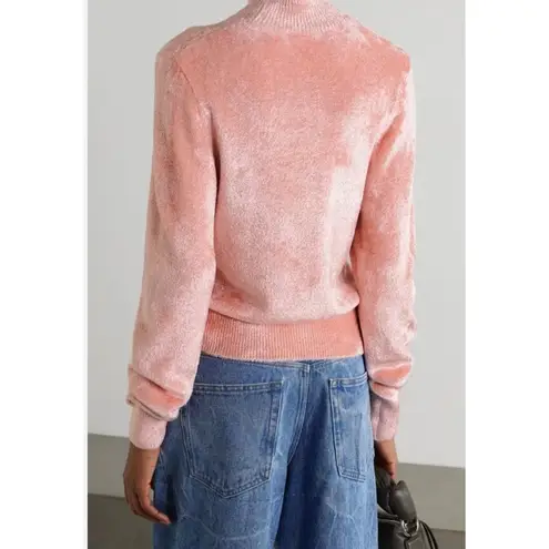 Dries Van Noten Chenille Turtleneck Sweater - Pink blush