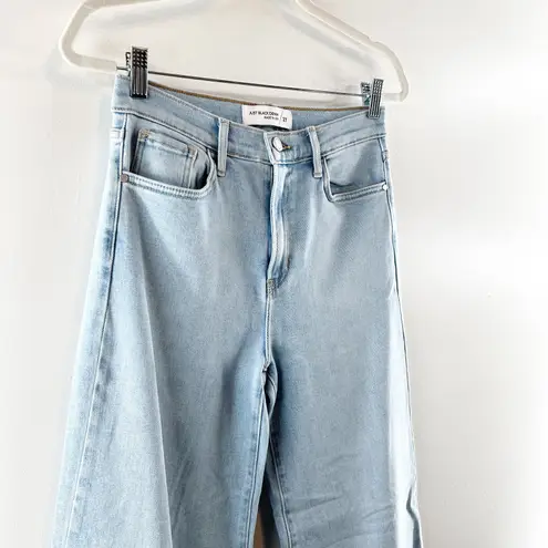 Just Black Denim The High Rise Cuffed Palazzo Wide Leg Light Wash Jeans 27 / 4