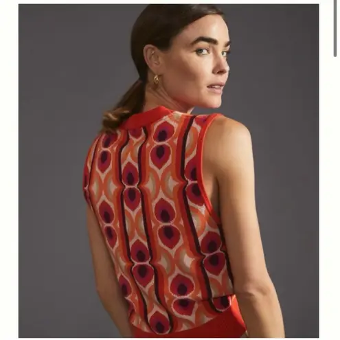 Anthropologie Maeve Vera Jacquard Sweater Vest NWOT