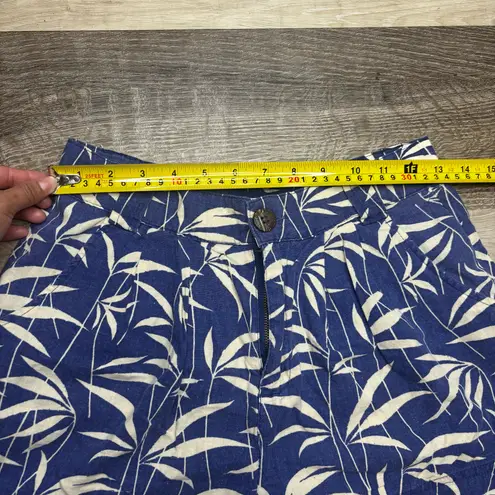 I Love H81 Womans blue with a white leaf Size 25 Pockets