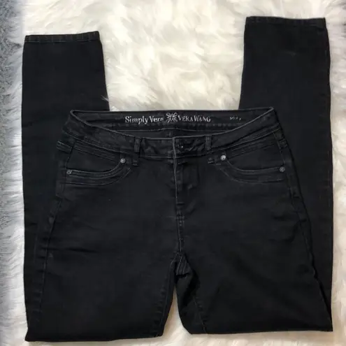 Simply Vera by Vera Wang Black Skinny Jeans Size 4