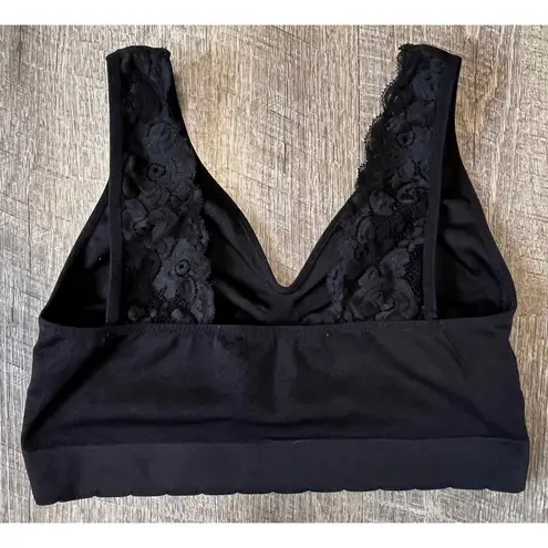Laura Ashley Sports Bra black lace size 2X