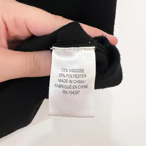 Milly Black Mock Neck Sleeveless Sweater Tank Blouse