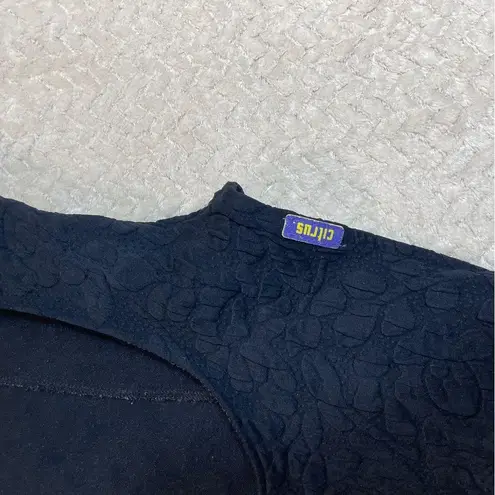 Citrus Black One Piece Deep V