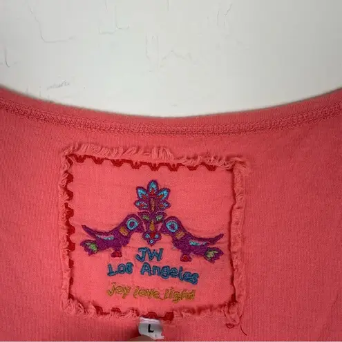 Johnny Was  Sleeveless Embroidered Pink Dress