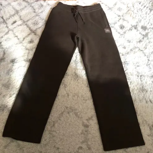 Alo Yoga Scholar Straight Leg Sweatpant Expresso XS